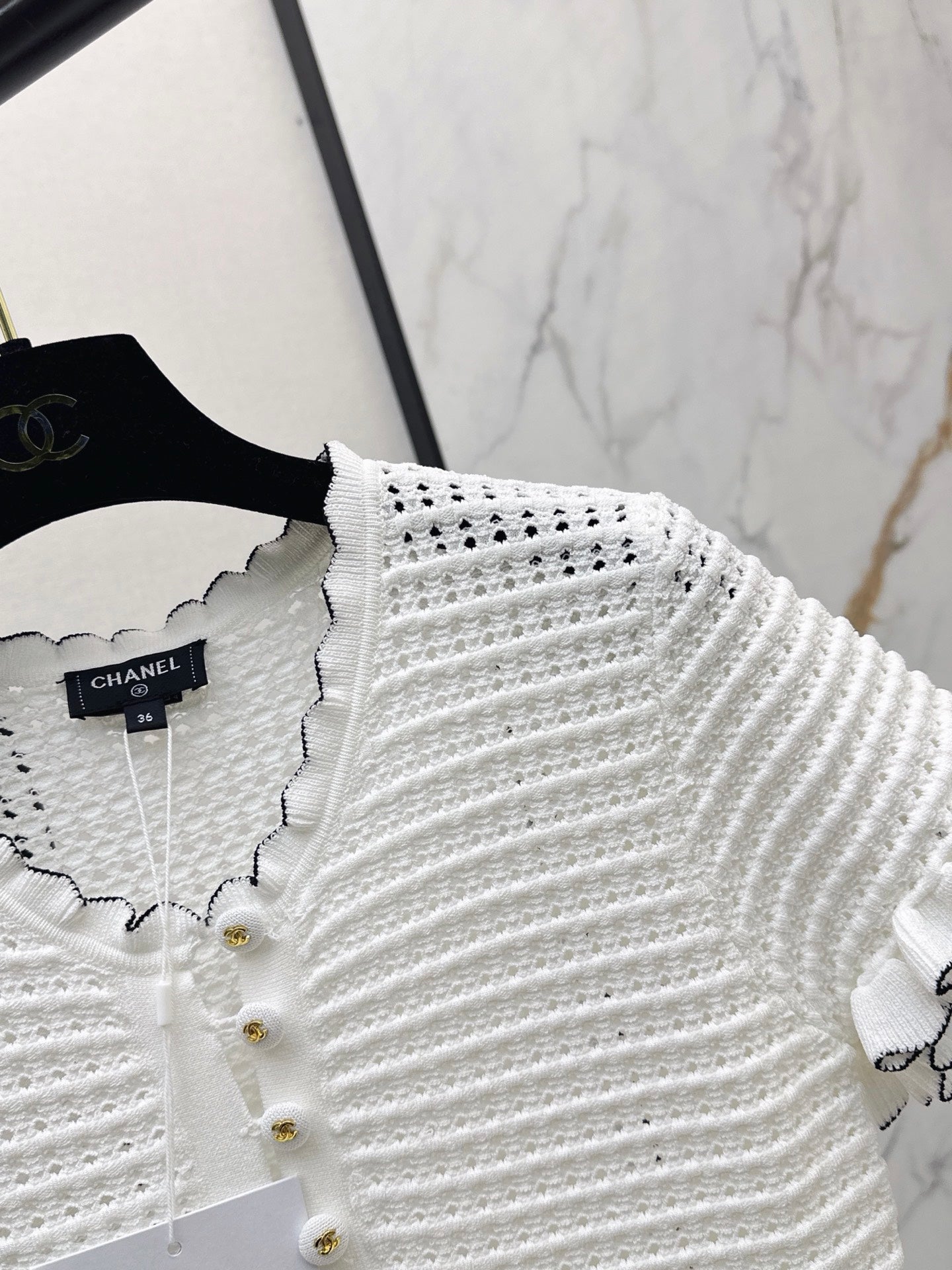 26SS—New 3D Hollow-Out Knitted Dress