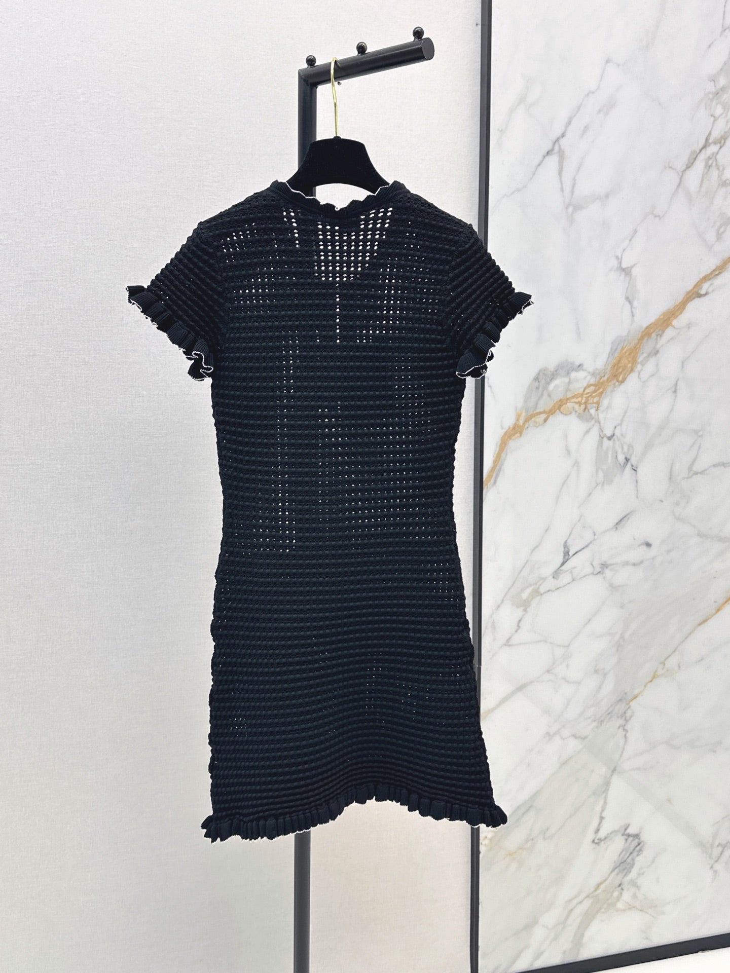 26SS—New 3D Hollow-Out Knitted Dress