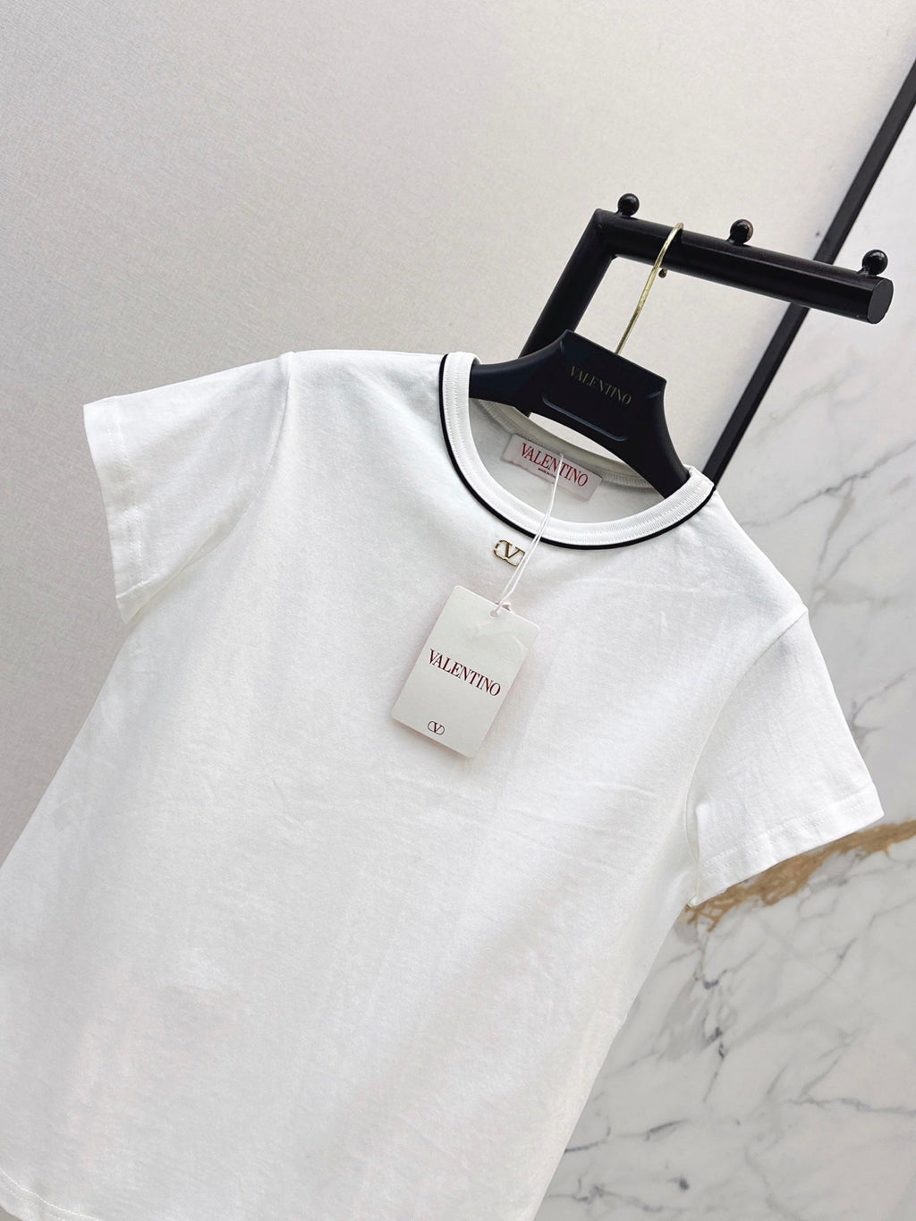 26SS — New round neck T-shirt with metal embellishments