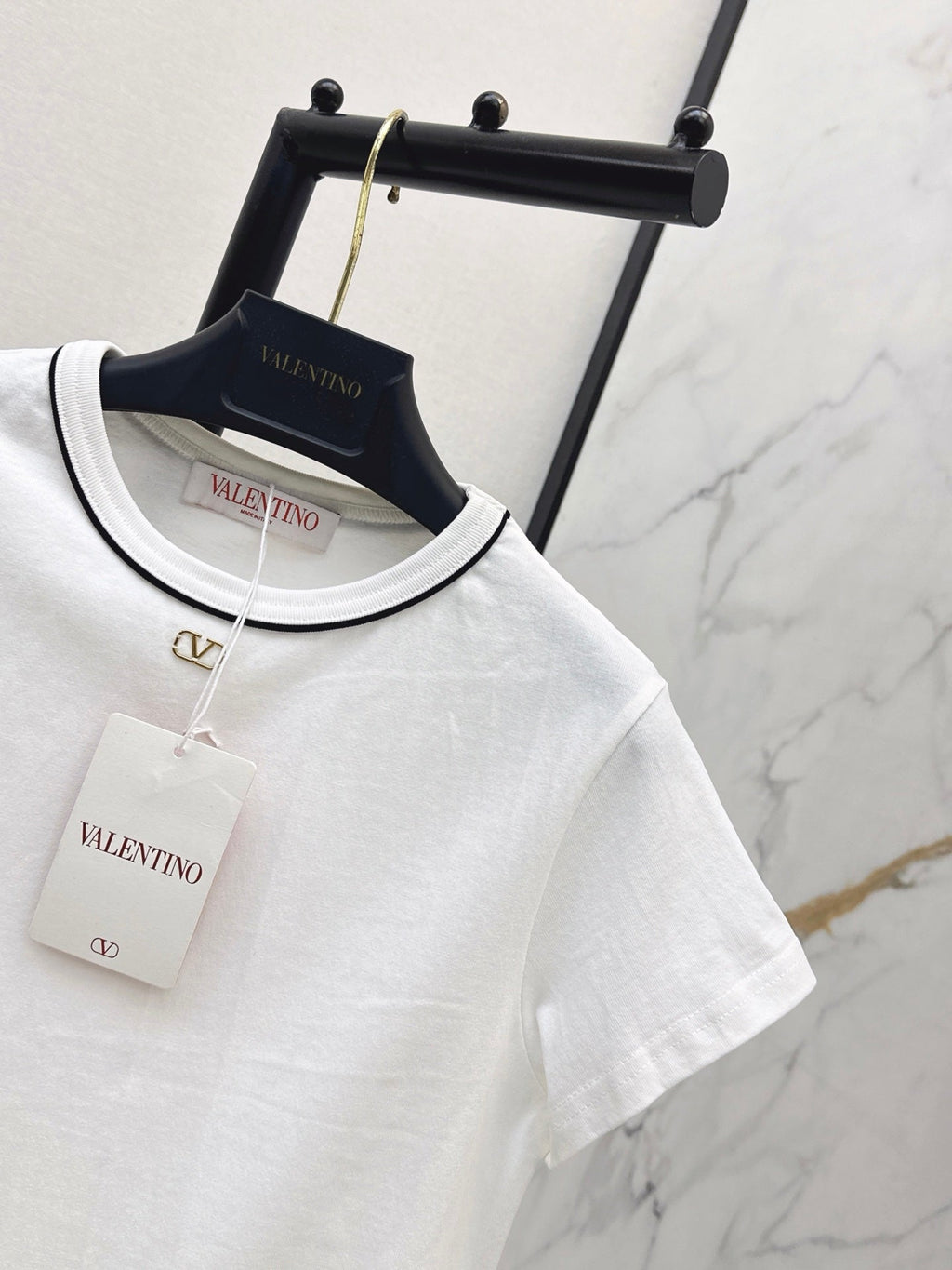 26SS — New round neck T-shirt with metal embellishments