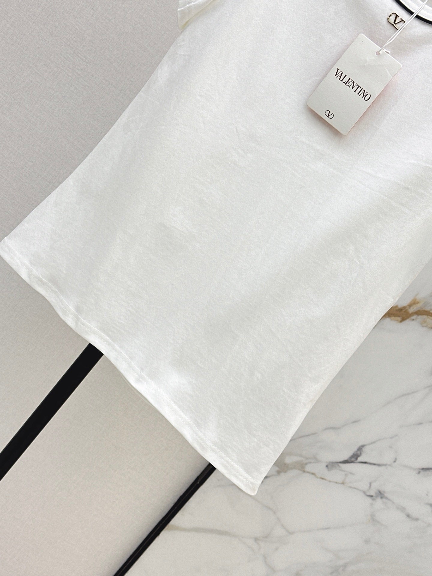 26SS — New round neck T-shirt with metal embellishments