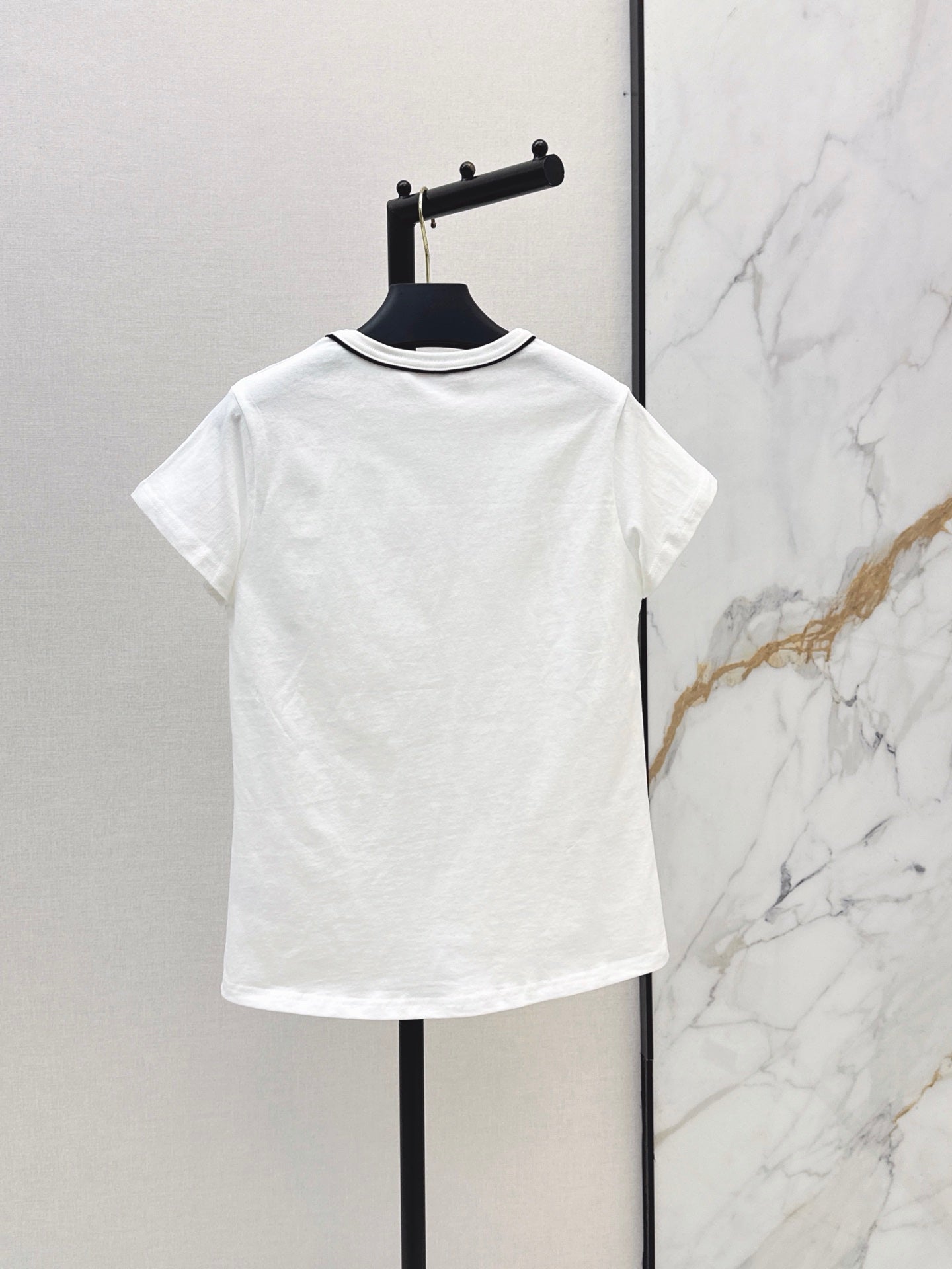 26SS — New round neck T-shirt with metal embellishments
