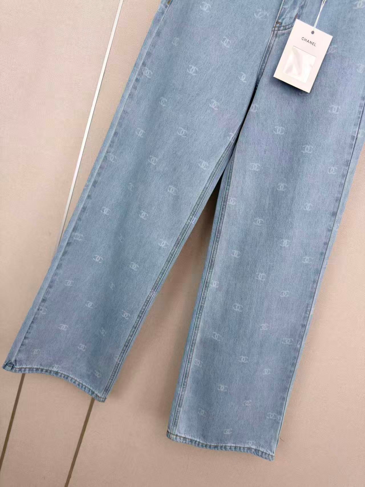 26 New Printed Straight Leg Jeans