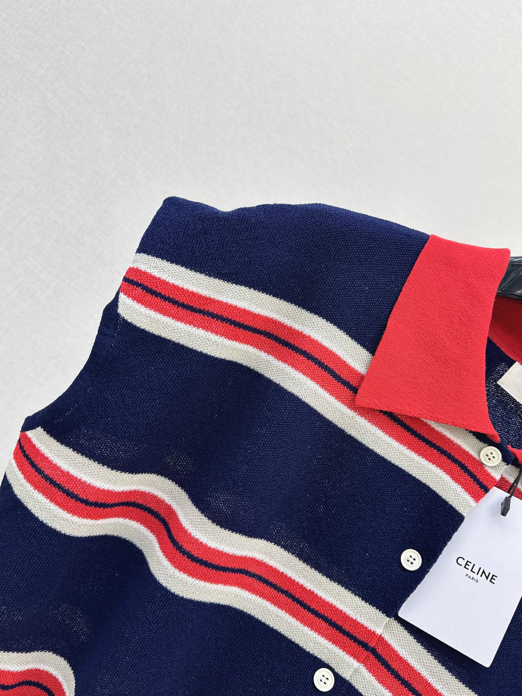 26SS — New Sleeveless Striped Knit Top