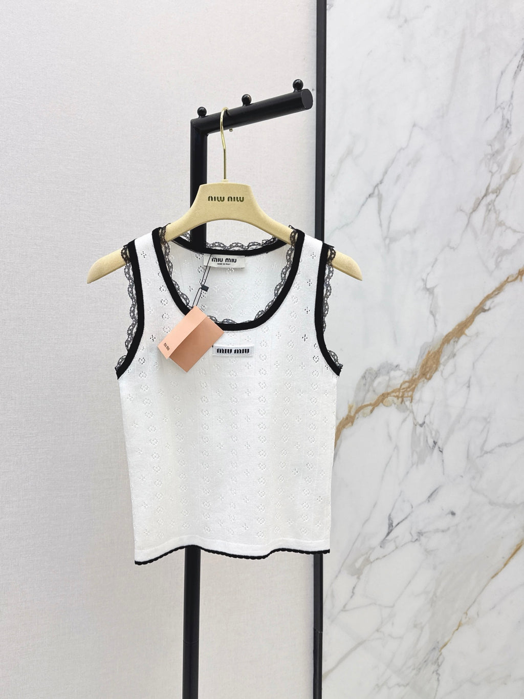 26SS — New Lace-Trimmed Knit Tank Top