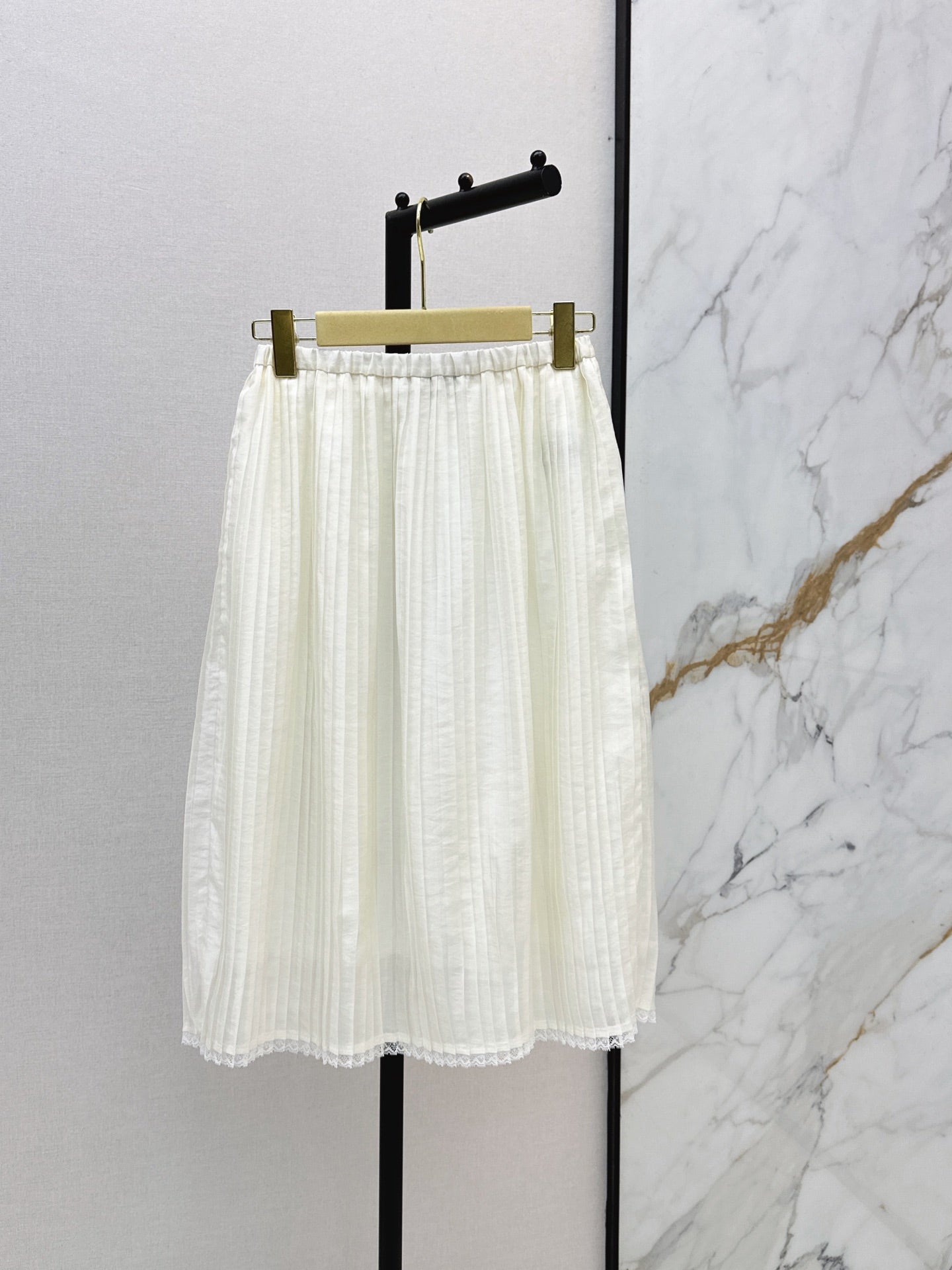 26SS — New Pleated Midi Skirt