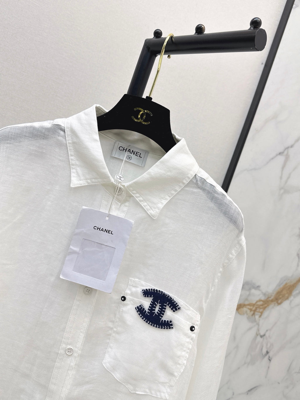 26SS — New Embroidered Linen Long-Sleeve Shirt