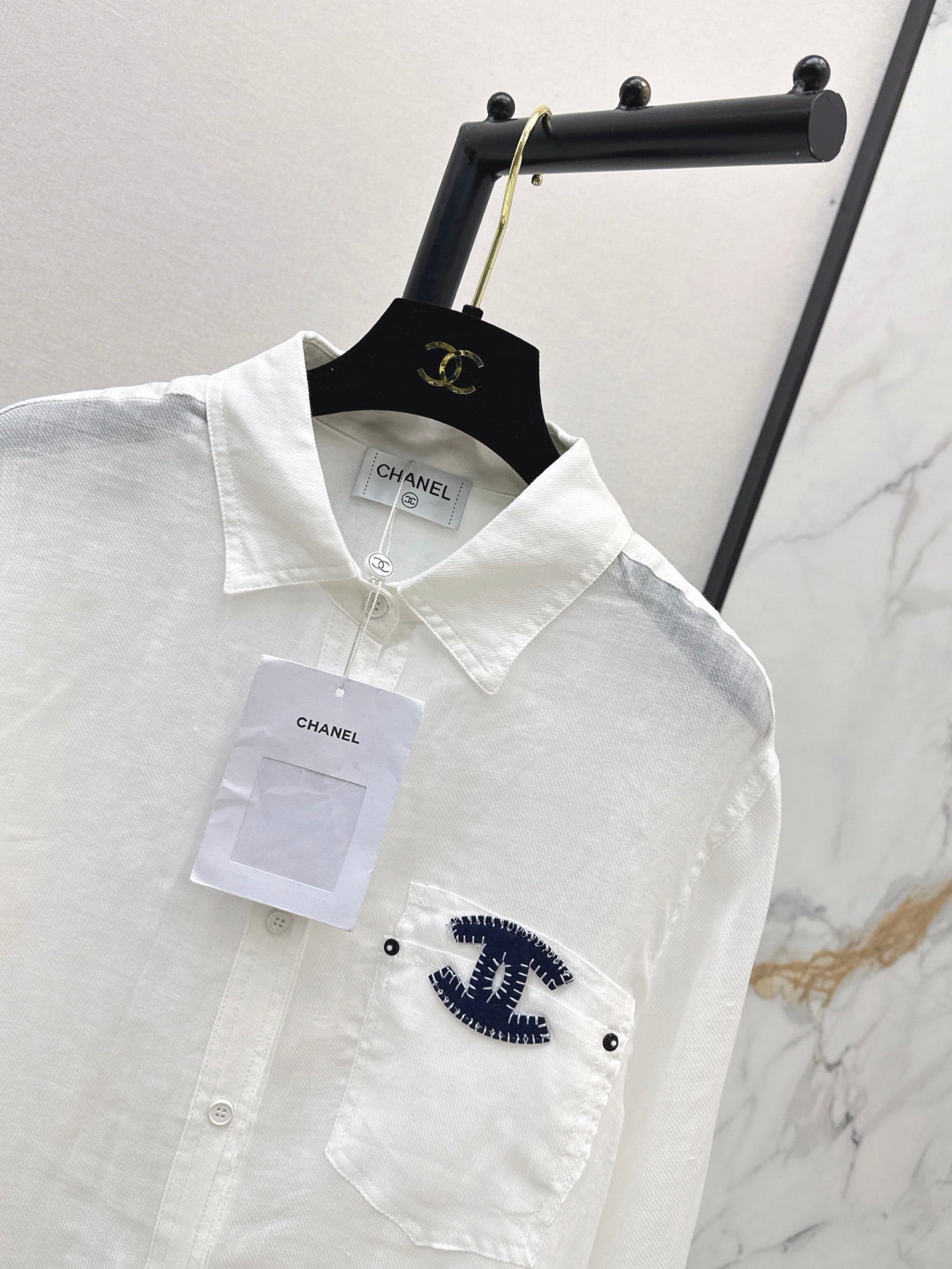 26SS — New Embroidered Linen Long-Sleeve Shirt