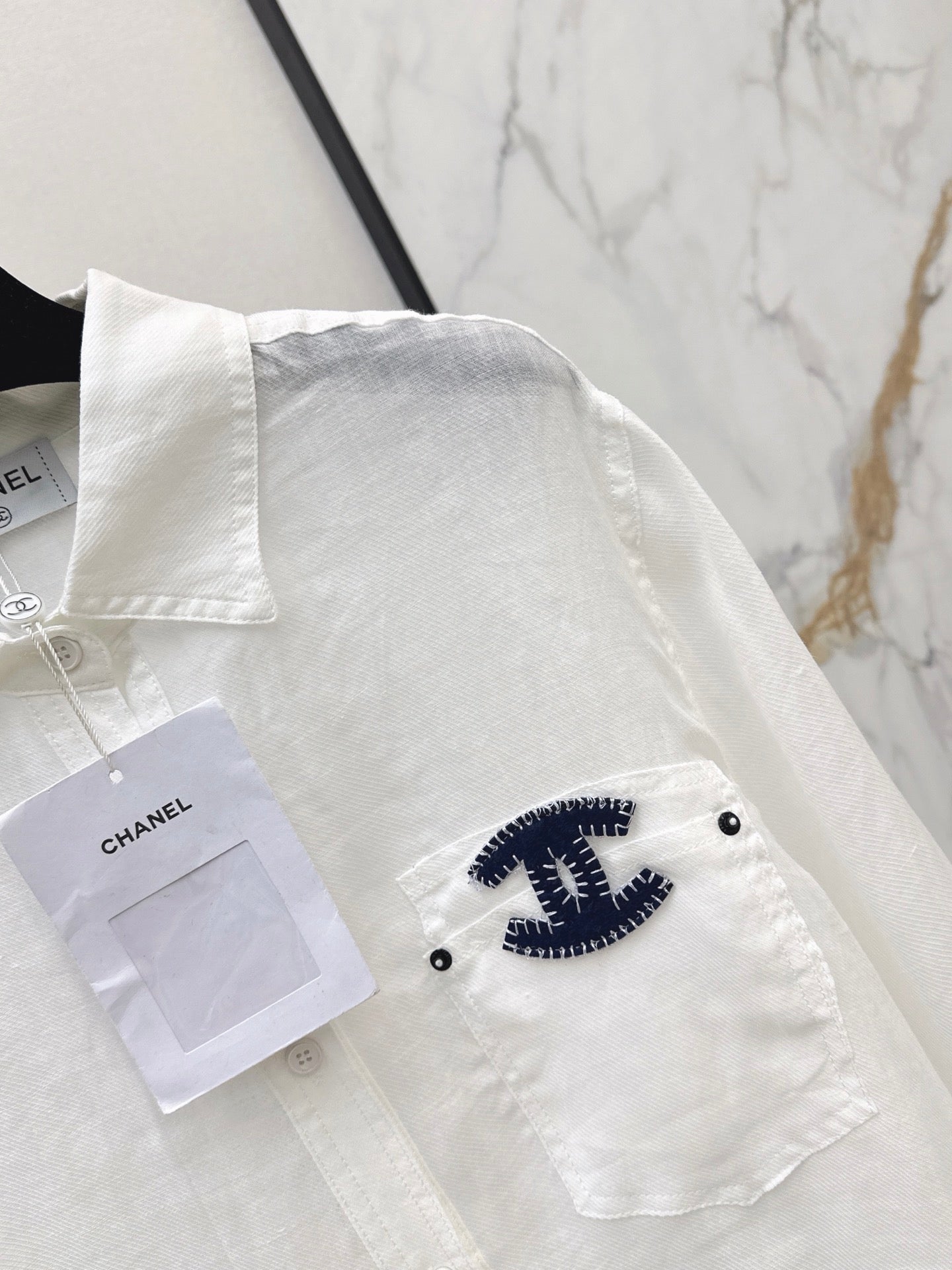 26SS — New Embroidered Linen Long-Sleeve Shirt