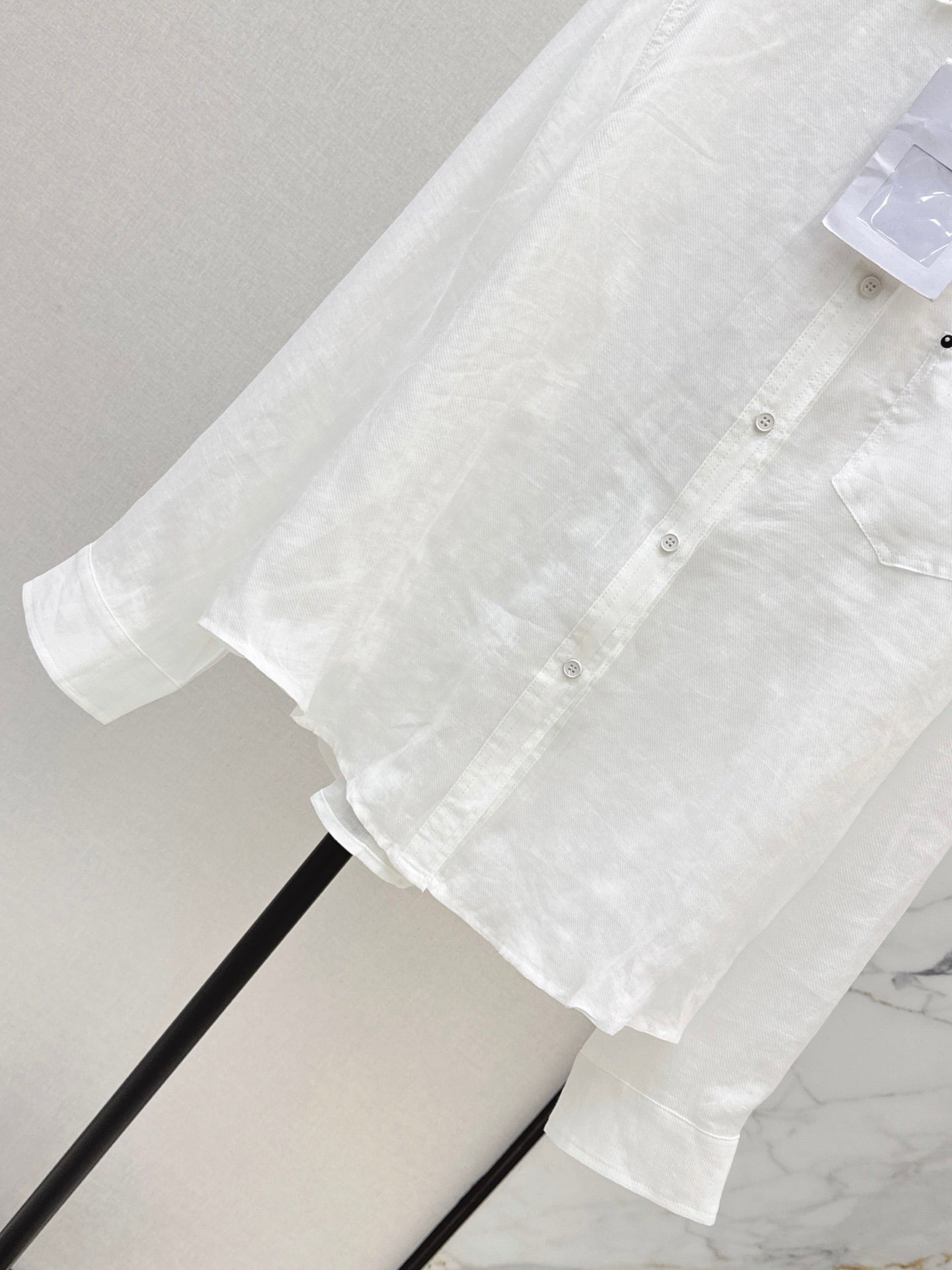26SS — New Embroidered Linen Long-Sleeve Shirt