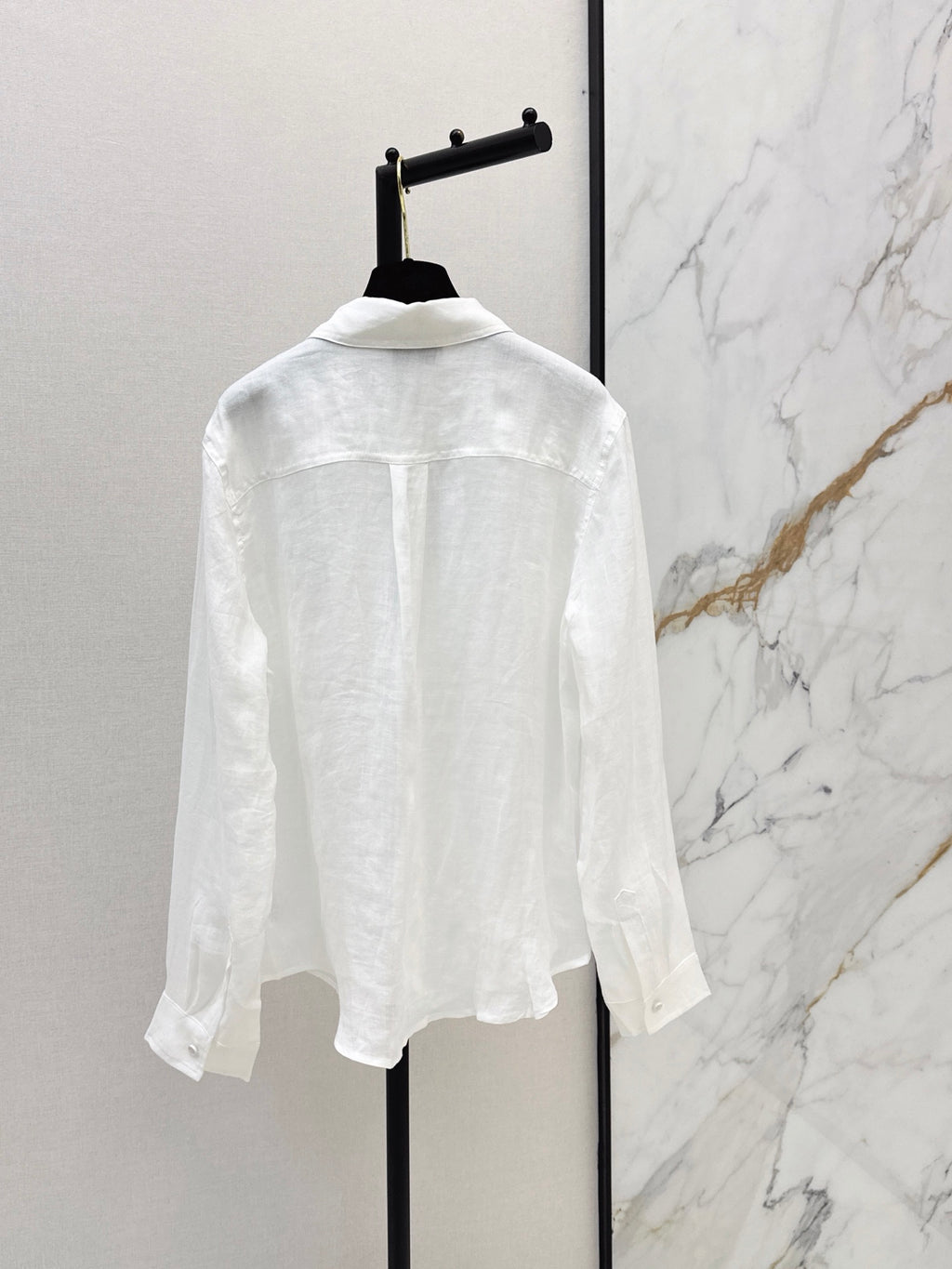 26SS — New Embroidered Linen Long-Sleeve Shirt