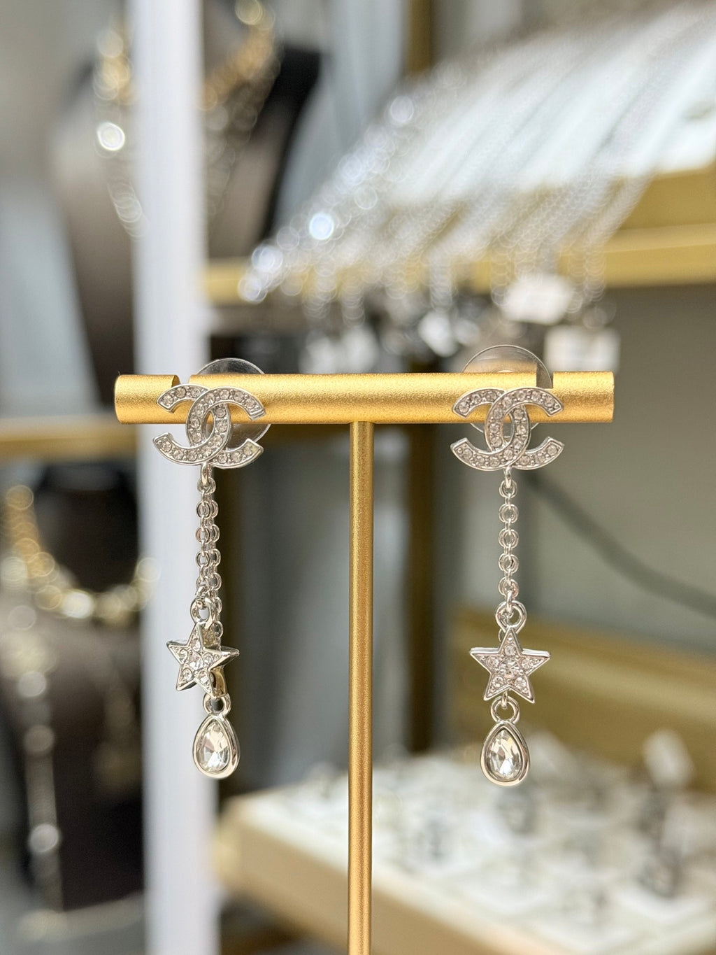 26C Star Rhinestone Earrings
