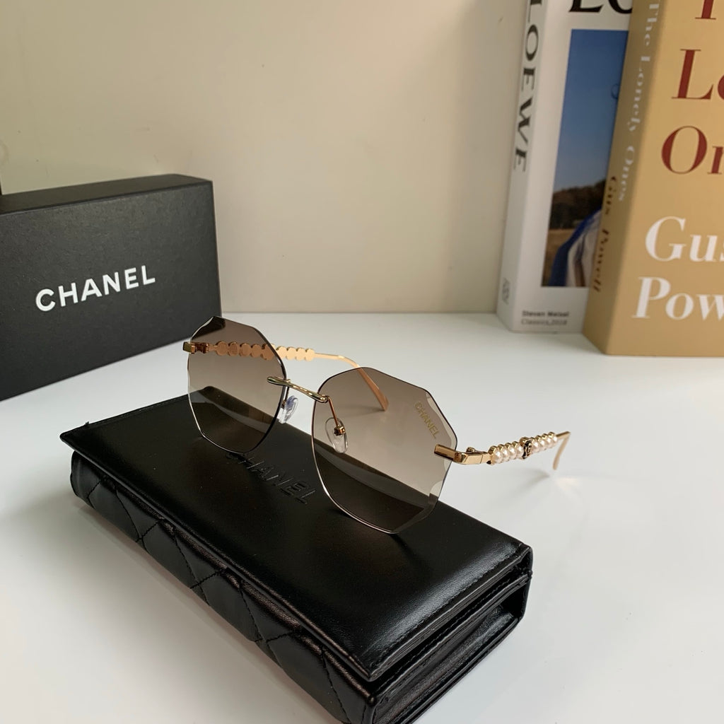 New rimless sun-shield sunglasses