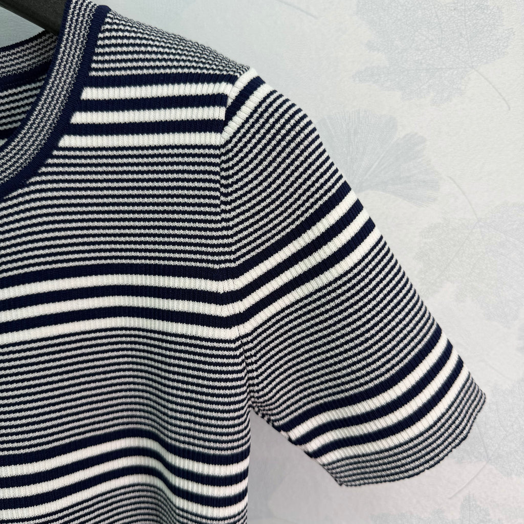 26 New Striped Knit Short-Sleeve T-Shirt