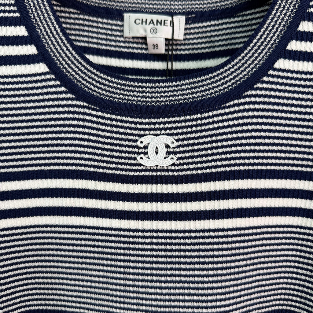 26 New Striped Knit Short-Sleeve T-Shirt