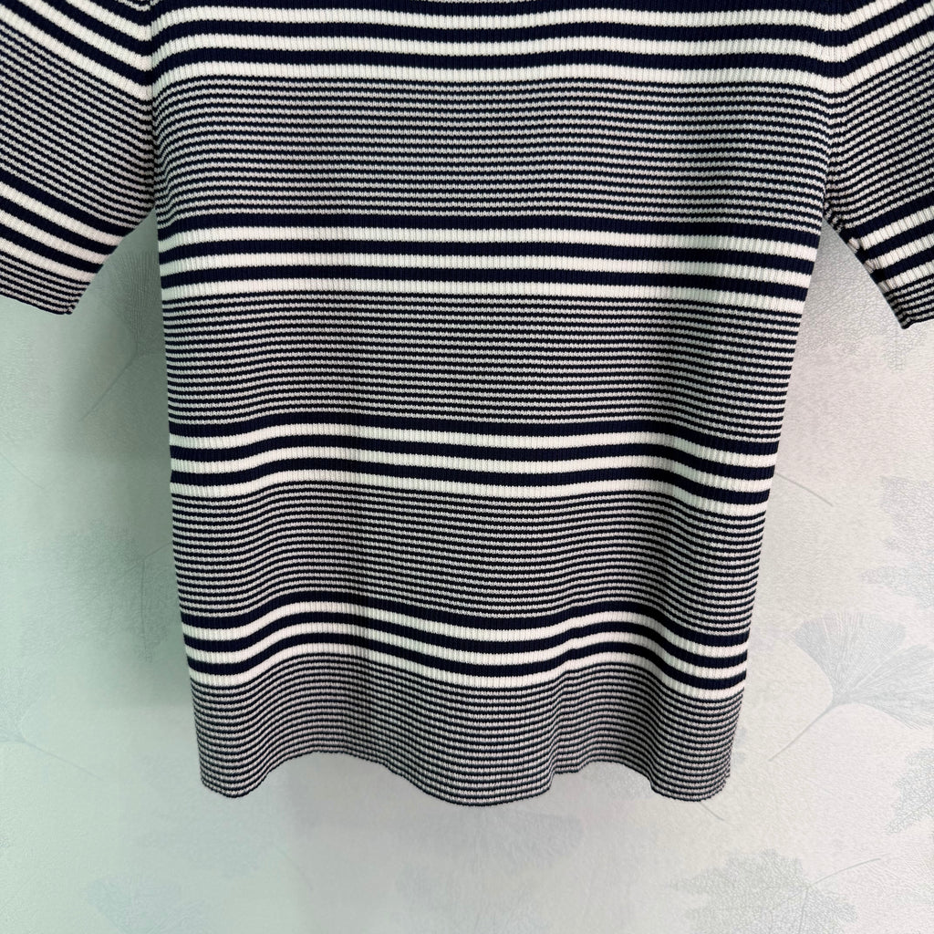 26 New Striped Knit Short-Sleeve T-Shirt