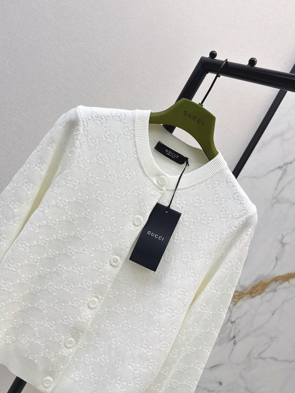 26SS — New Jacquard Crew Neck Cardigan