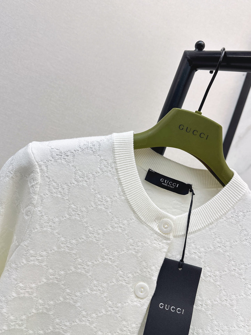 26SS — New Jacquard Crew Neck Cardigan