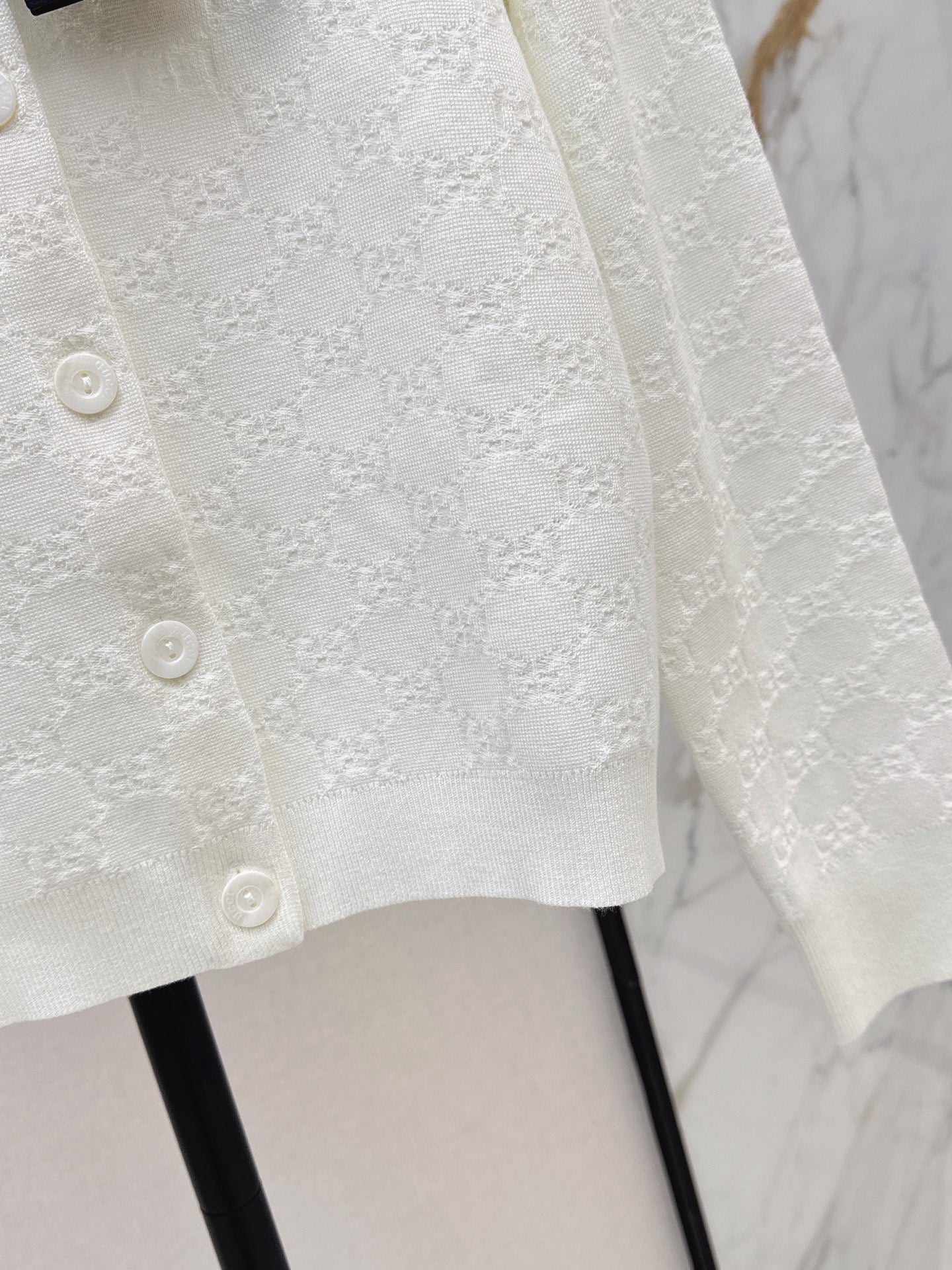 26SS — New Jacquard Crew Neck Cardigan