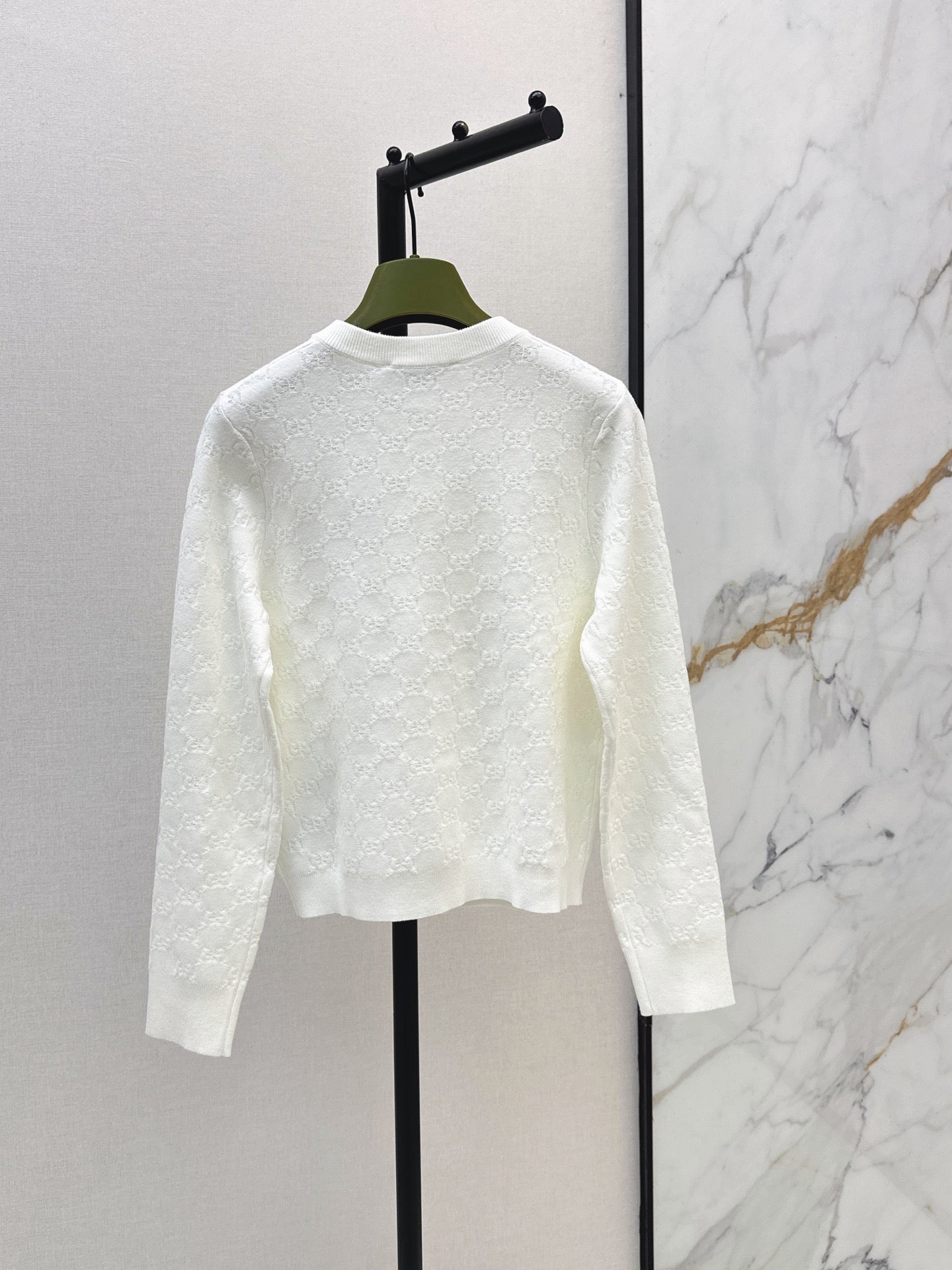 26SS — New Jacquard Crew Neck Cardigan