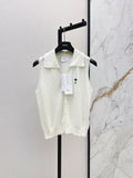26SS — New Sleeveless Collared Knit Sweater