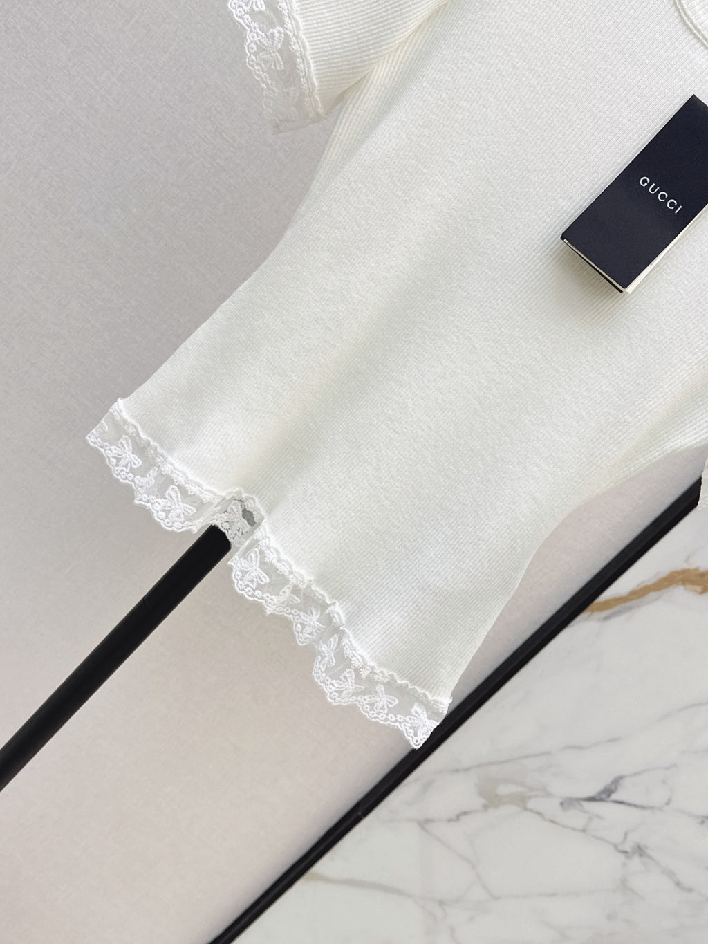 26SS — New Lace-Trimmed Short-Sleeve Top