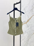 26SS — New Retro Olive Green Denim Suspender
