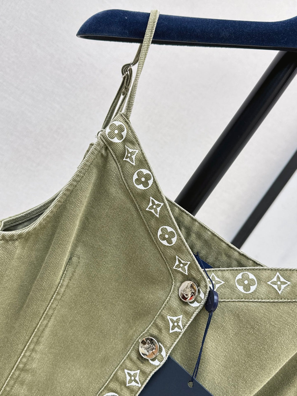 26SS — New Retro Olive Green Denim Suspender