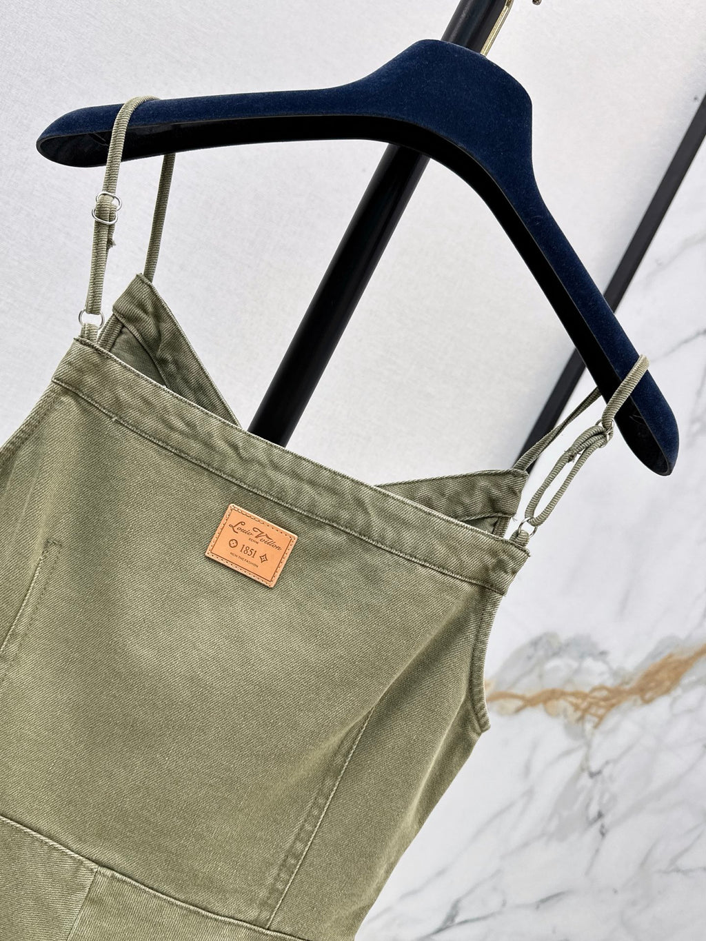26SS — New Retro Olive Green Denim Suspender
