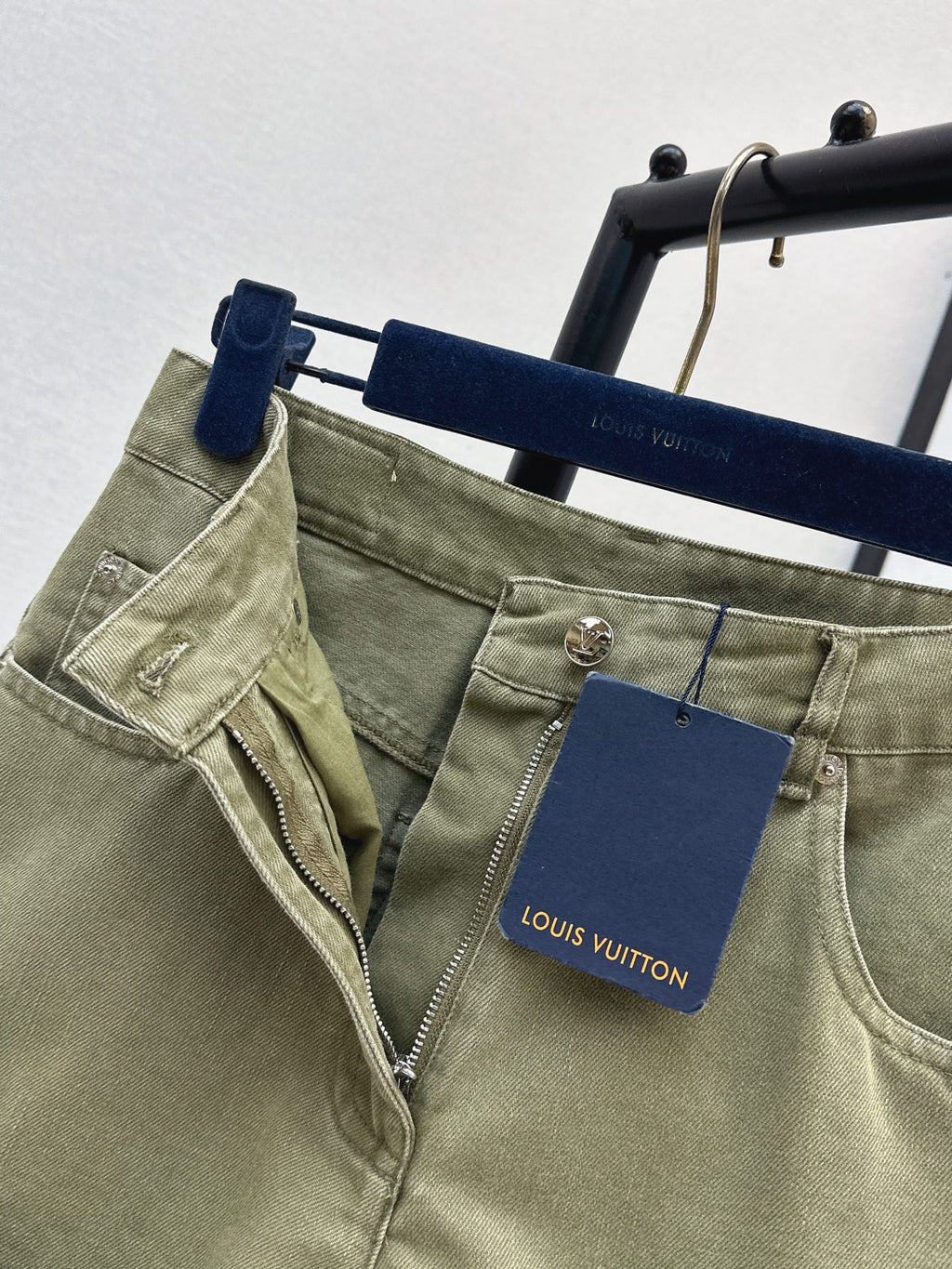 26SS — New Retro Olive Green Denim Shorts