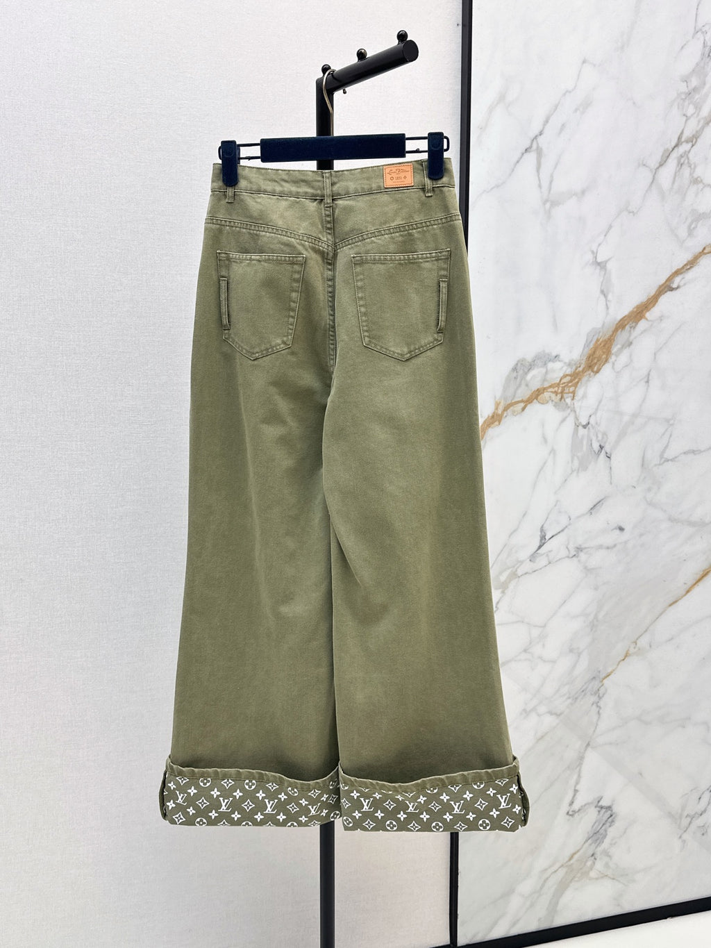 26SS — New Retro Olive Green Denim Pants