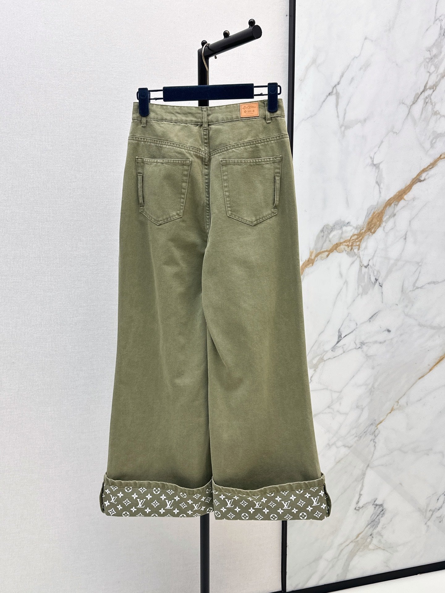 26SS — New Retro Olive Green Denim Pants