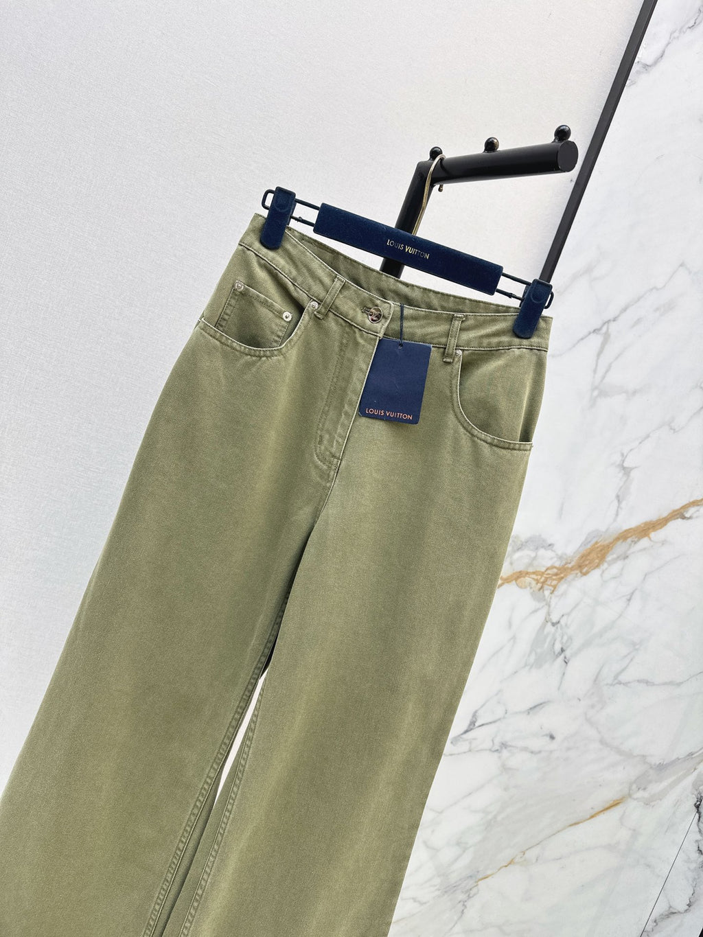 26SS — New Retro Olive Green Denim Pants