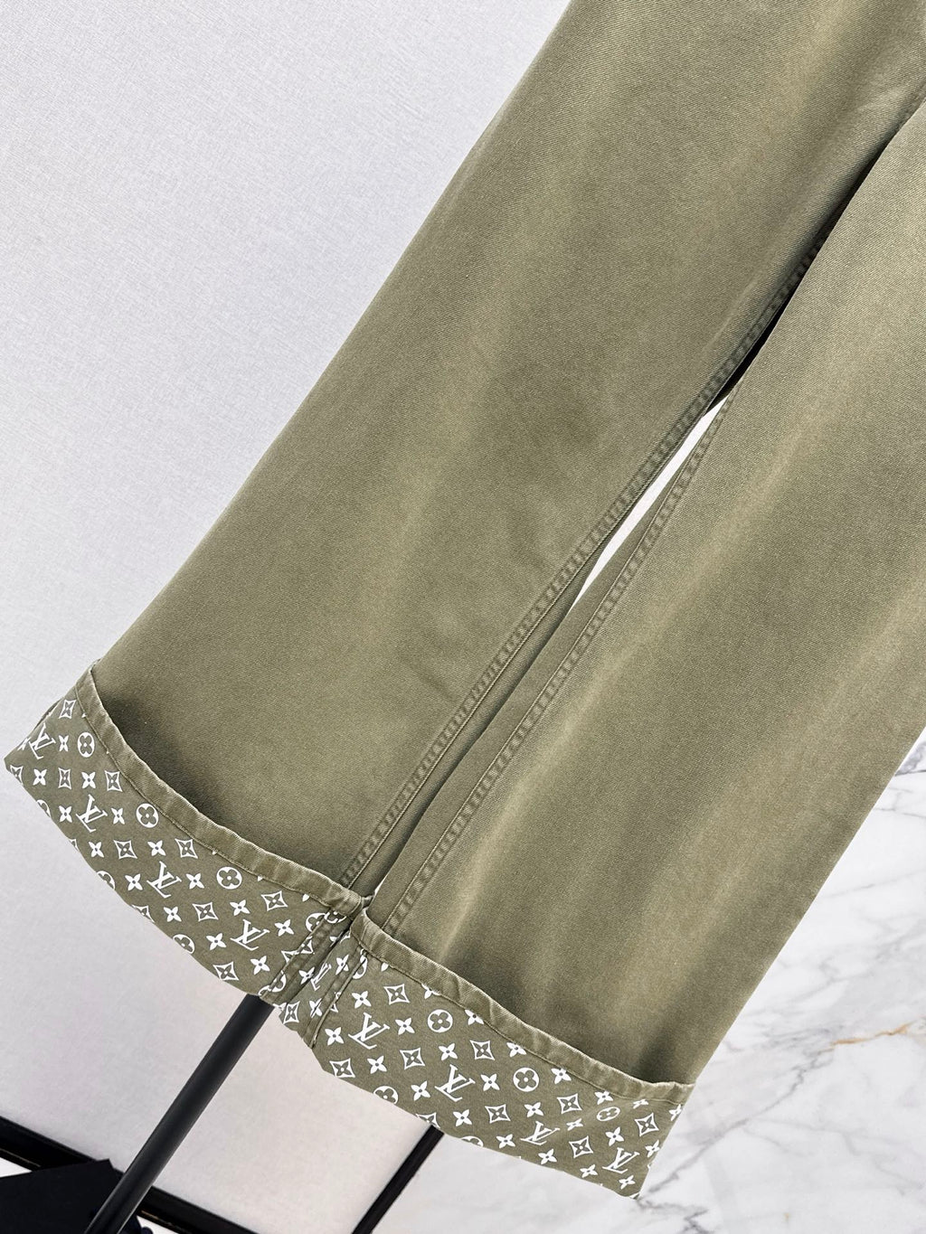 26SS — New Retro Olive Green Denim Pants