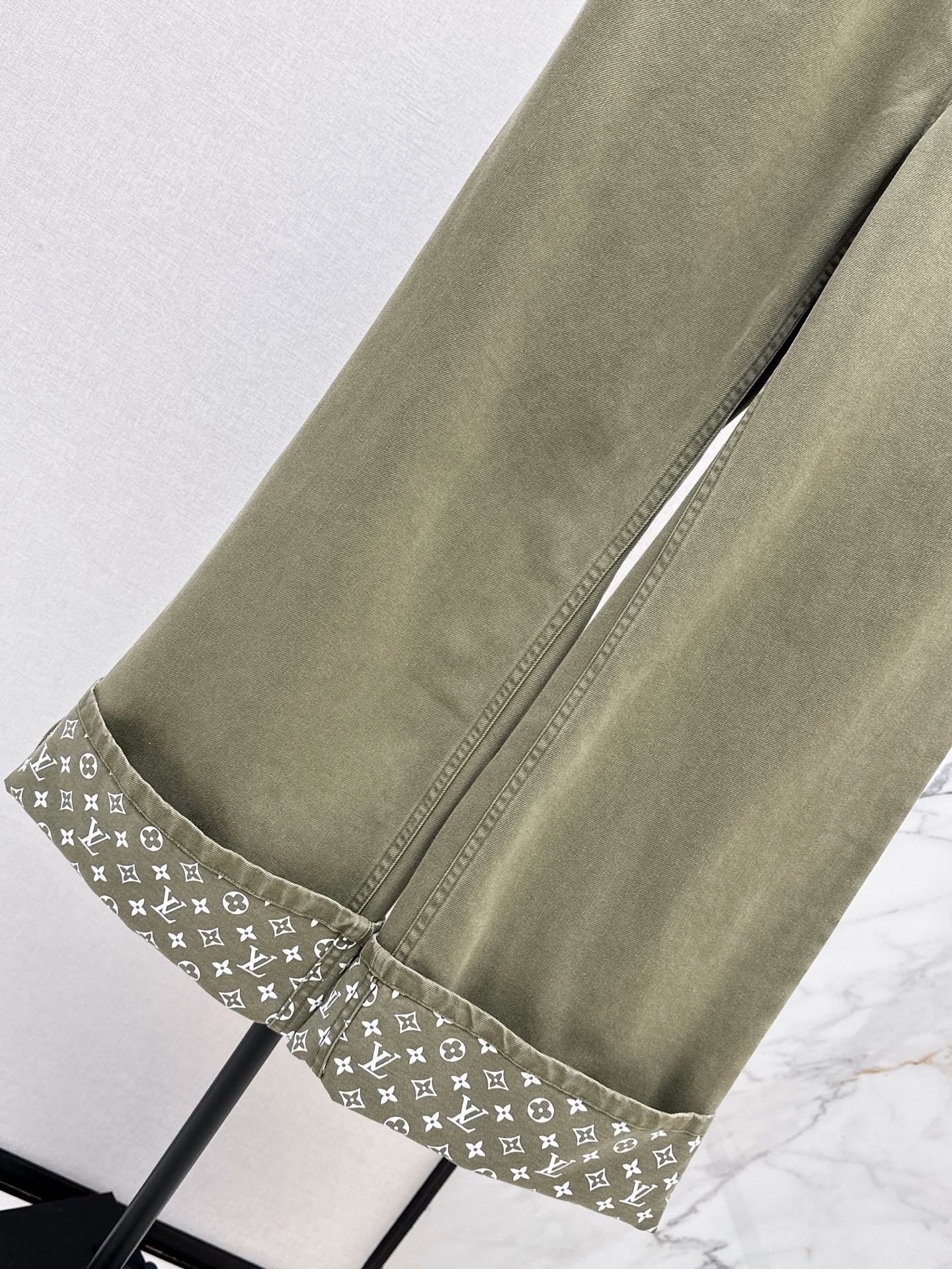 26SS — New Retro Olive Green Denim Pants