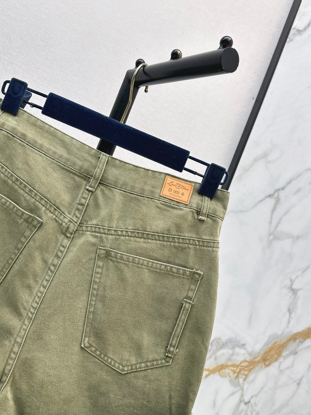 26SS — New Retro Olive Green Denim Pants