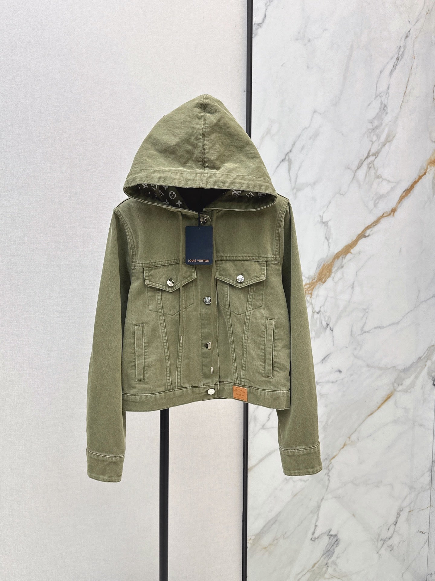 26SS — New Retro Olive Green Denim Jacket