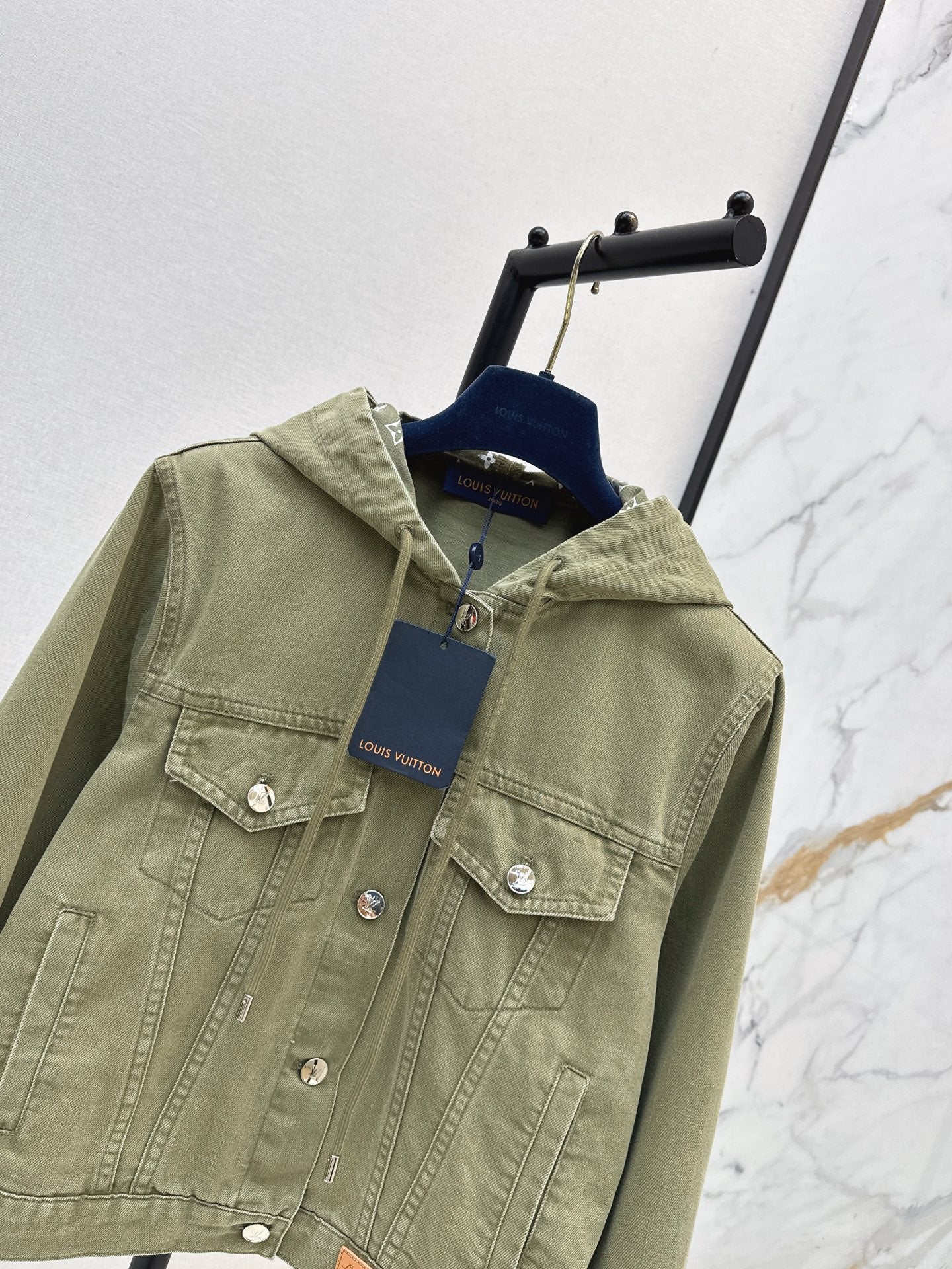 26SS — New Retro Olive Green Denim Jacket