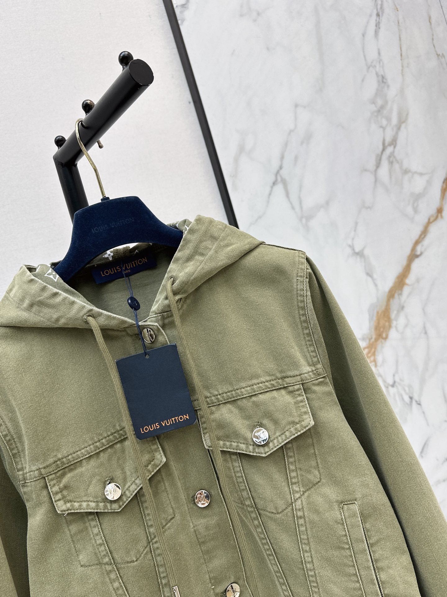 26SS — New Retro Olive Green Denim Jacket