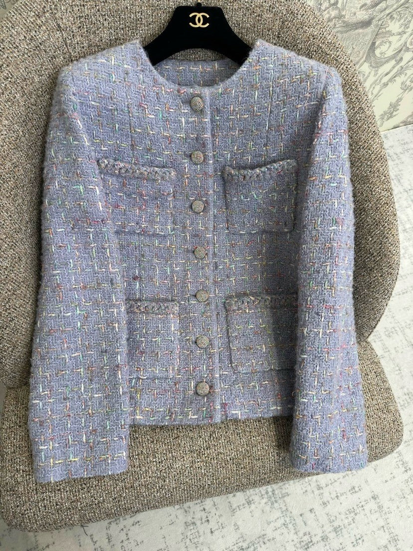 Light luxury lady temperament style tweed jacket