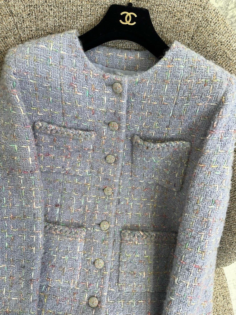 Light luxury lady temperament style tweed jacket