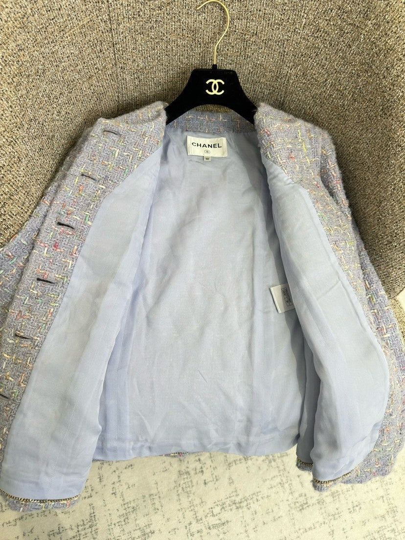 Light luxury lady temperament style tweed jacket