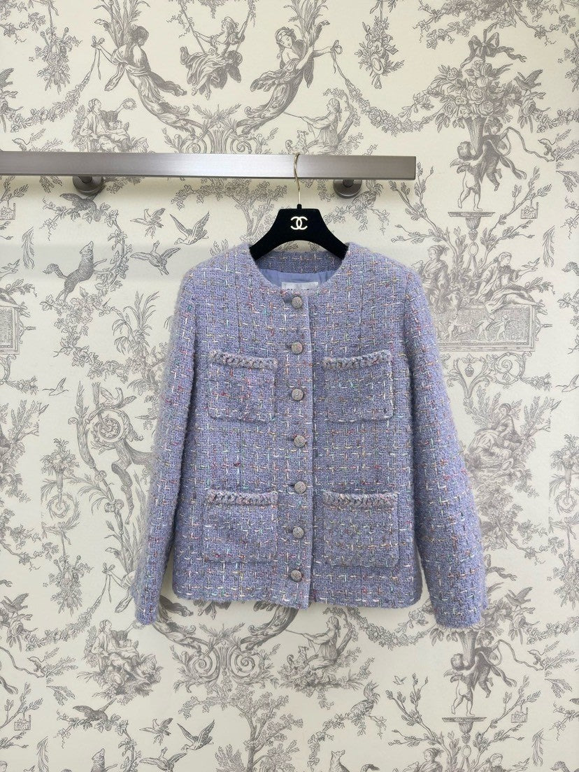 Light luxury lady temperament style tweed jacket