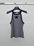 pinstriped undershirt