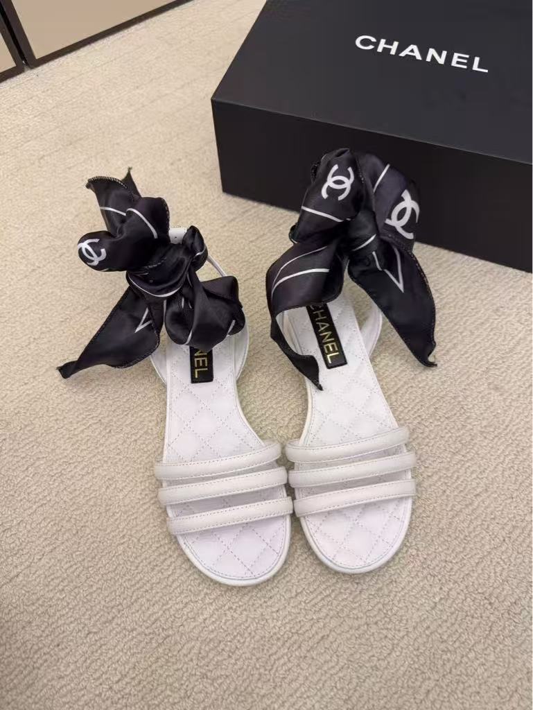 26NEW Flat Ribbon Sandals