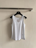 26 New Style Hollow-out White Vest