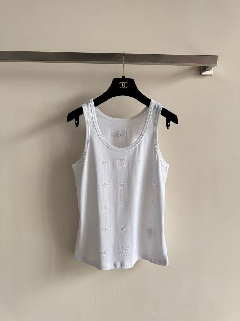 26 New Style Hollow-out White Vest