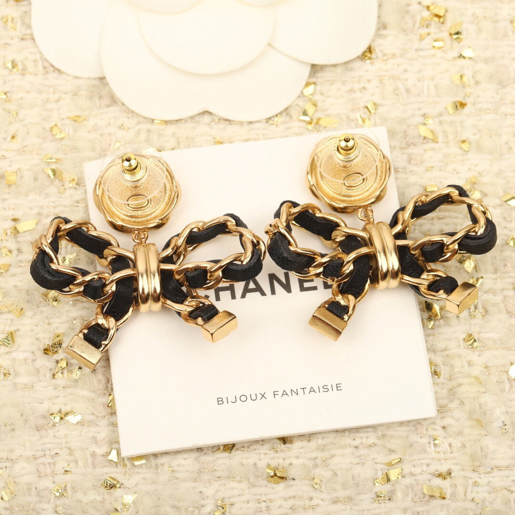 25FW NEW Vintage Bowknot Earrings